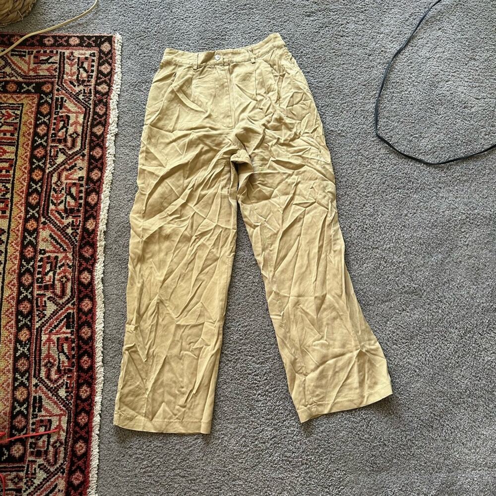 DONNI Twill Pleated Pants